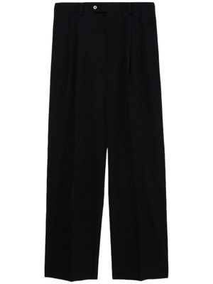 Auralee wool straight-leg trousers - Black