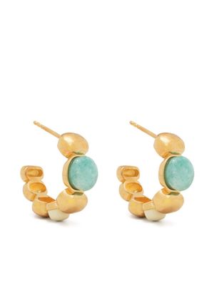 Aurelie Bidermann amazonite earrings - Gold