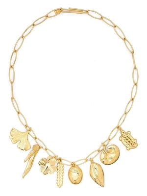 AURELIE BIDERMANN charm-detail chain-link necklace - Gold