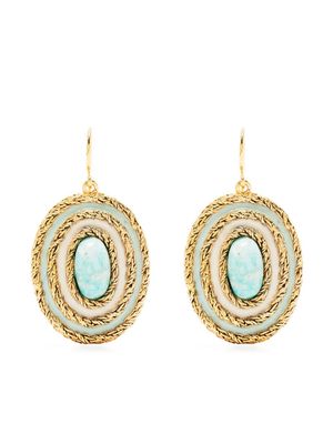 AURELIE BIDERMANN crystal-embellished drop earrings - Gold