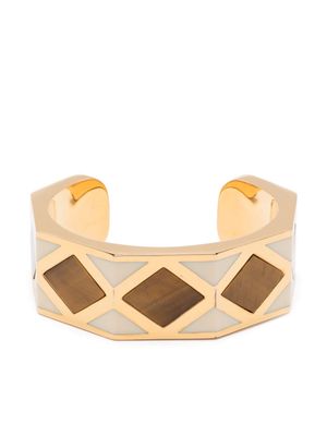 Aurelie Bidermann diagonal cuff bracelet - Gold