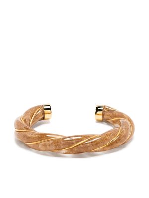 AURELIE BIDERMANN Diana twisted bangle bracelet - Gold