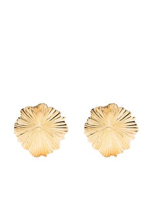 AURELIE BIDERMANN Natosi leaf-shape earrings - Gold