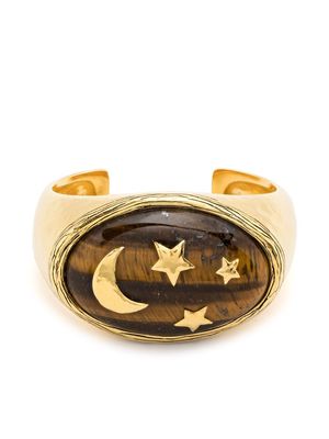 Aurelie Bidermann Thiana tiger eye bracelet - Gold