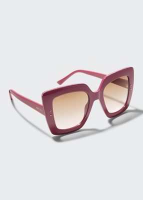 Aurigs Glitter Polyamide Cat-Eye Sunglasses