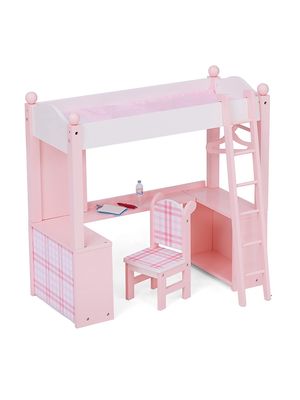 Aurora Princess 18" Plaid Bed Doll Set - Pink - Pink