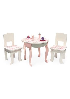 Aurora Princess 18" Plaid Table & Chair Set