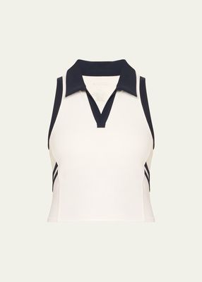 Austin Airweight Cropped Polo Tank Top