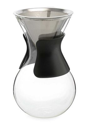 Austin G6 34 oz. Pour Over Glass & Stainless Steel Coffee Maker