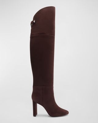 Austine Suede Over-The-Knee Boots