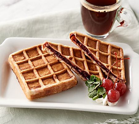 Authentic Gourmet 10 Fruit Filled French Waffles