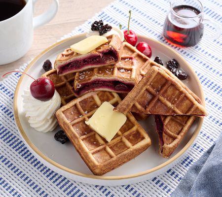 Authentic Gourmet 12 Fruit Filled Waffles