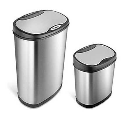 Automatic Motion Sensor Combo Trash Cans 13 Gal ., and 3 Gal.