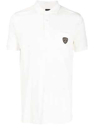 Automobili Lamborghini logo-patch short-sleeve polo shirt - White