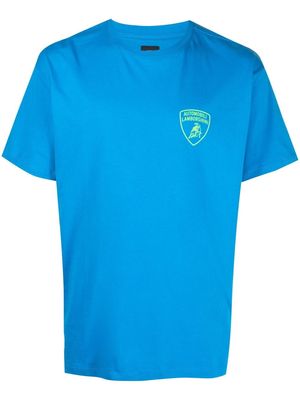 Automobili Lamborghini logo-print short-sleeve T-shirt - Blue