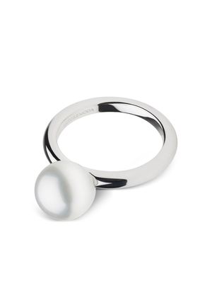AUTORE MODA 10kt white gold Gigi pearl ring - Silver