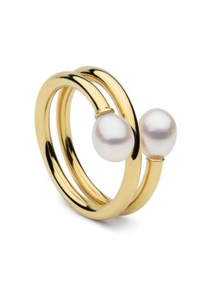 AUTORE MODA 9kt yellow gold Camille pearl ring