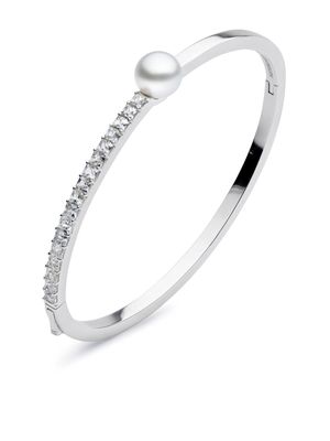 AUTORE MODA Amelia pearl-embellished bracelet - Silver