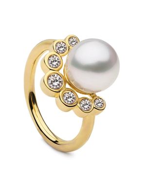 AUTORE MODA Brea pearl-embellished ring - Gold