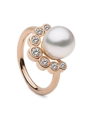 AUTORE MODA Brea pearl-embellished ring - Pink