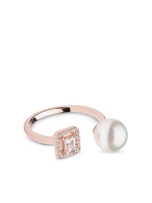 AUTORE MODA Meaghan diamond-pearl ring - Pink