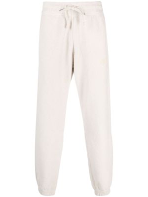 Autry brushed-effect cotton track pant - Neutrals