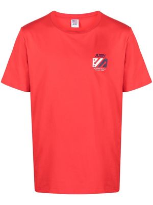 Autry chest logo-print T-shirt - Red