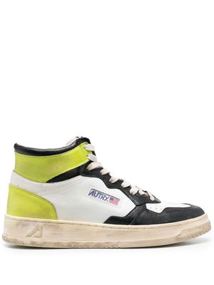 Autry colour-block high-top trainers - White