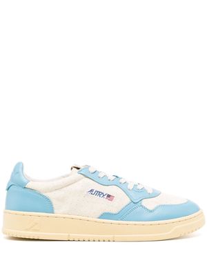 Autry colour-block recycled leather sneakers - White