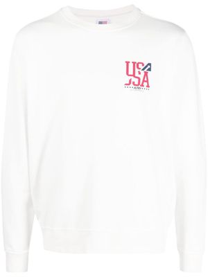 Autry cotton logo-print sweatshirt - White
