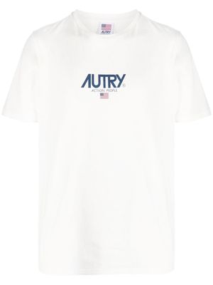 Autry cotton logo-print T-shirt - White