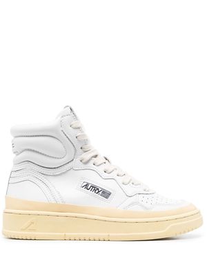 Autry Dallas leather high-top sneakers - White