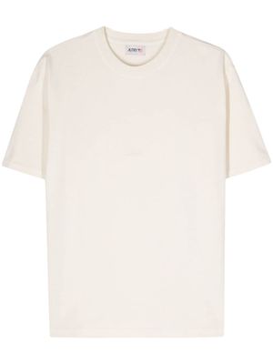 Autry debossed-logo cotton T-shirt - Neutrals
