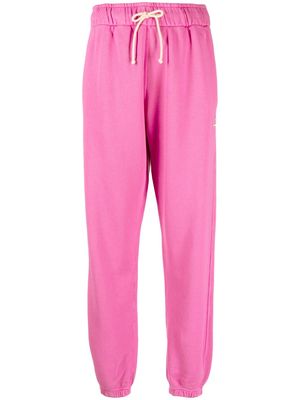 Autry embroidered-logo cotton track pants - Pink