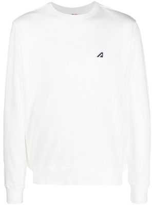 Autry embroidered-logo long-sleeve T-shirt - White