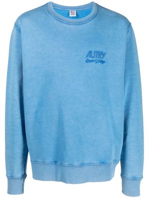 Autry embroidered-logo sweatshirt - Blue