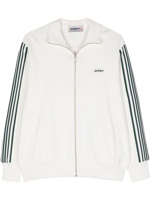 Autry embroidered-logo zipped sweatshirt - White