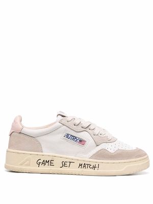 Autry 'Game Set Match!' lace-up sneakers - White