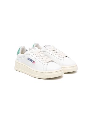 Autry Kids Dallas logo-patch leather sneakers - White