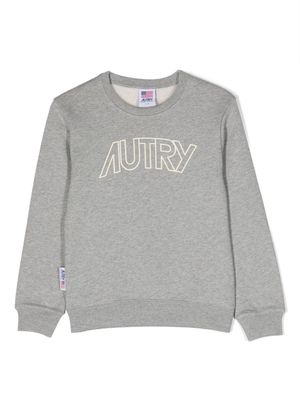 Autry Kids logo-print cotton sweatshirt - Grey