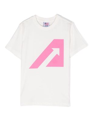 Autry Kids logo-print cotton T-shirt - White