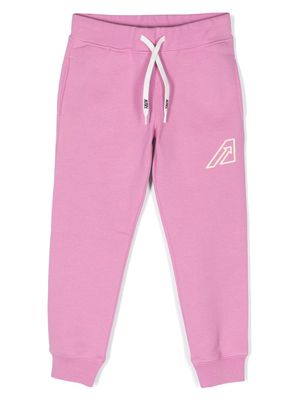 Autry Kids logo-print cotton trousers - Pink