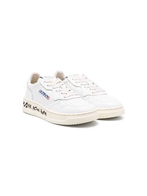 Autry Kids sole-drawing low-top sneakers - White