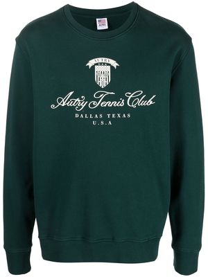 Autry logo crew-neck sweatshirt - Green