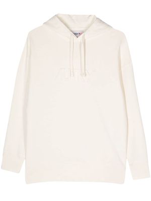 Autry logo-embossed hoodie - Neutrals