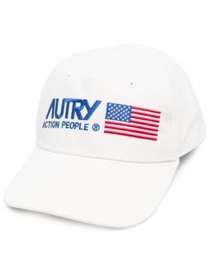Autry logo-embroidered baseball cap - White