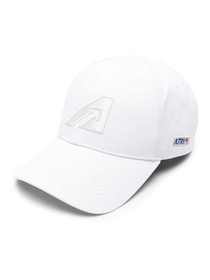 Autry logo-embroidered cotton baseball cap - White