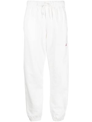 Autry logo-embroidered cotton track pants - White