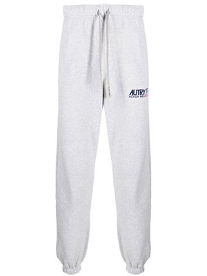 Autry logo-embroidered drawstring track pants - Grey