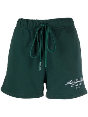 Autry logo-embroidered track shorts - Green